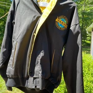 Pro-fit.  New Without tags. Mens Hooded Amateur Radio Jacket